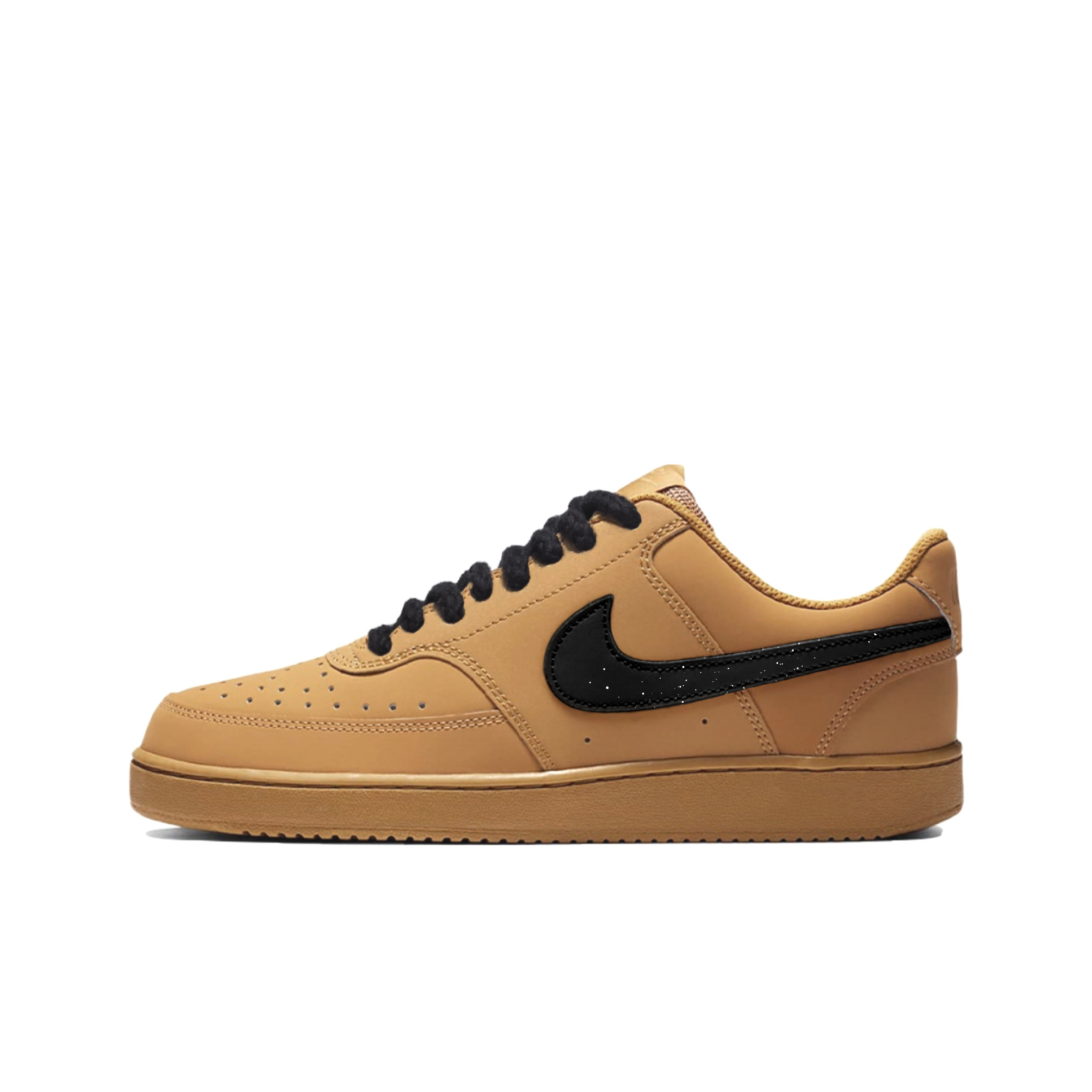 

Nike Кроссовки для скейтбординга Court Vision 1 Winter Yihen из синтетической кожи с амортизацией, износостойкие, низкие, унисекс, коричневый