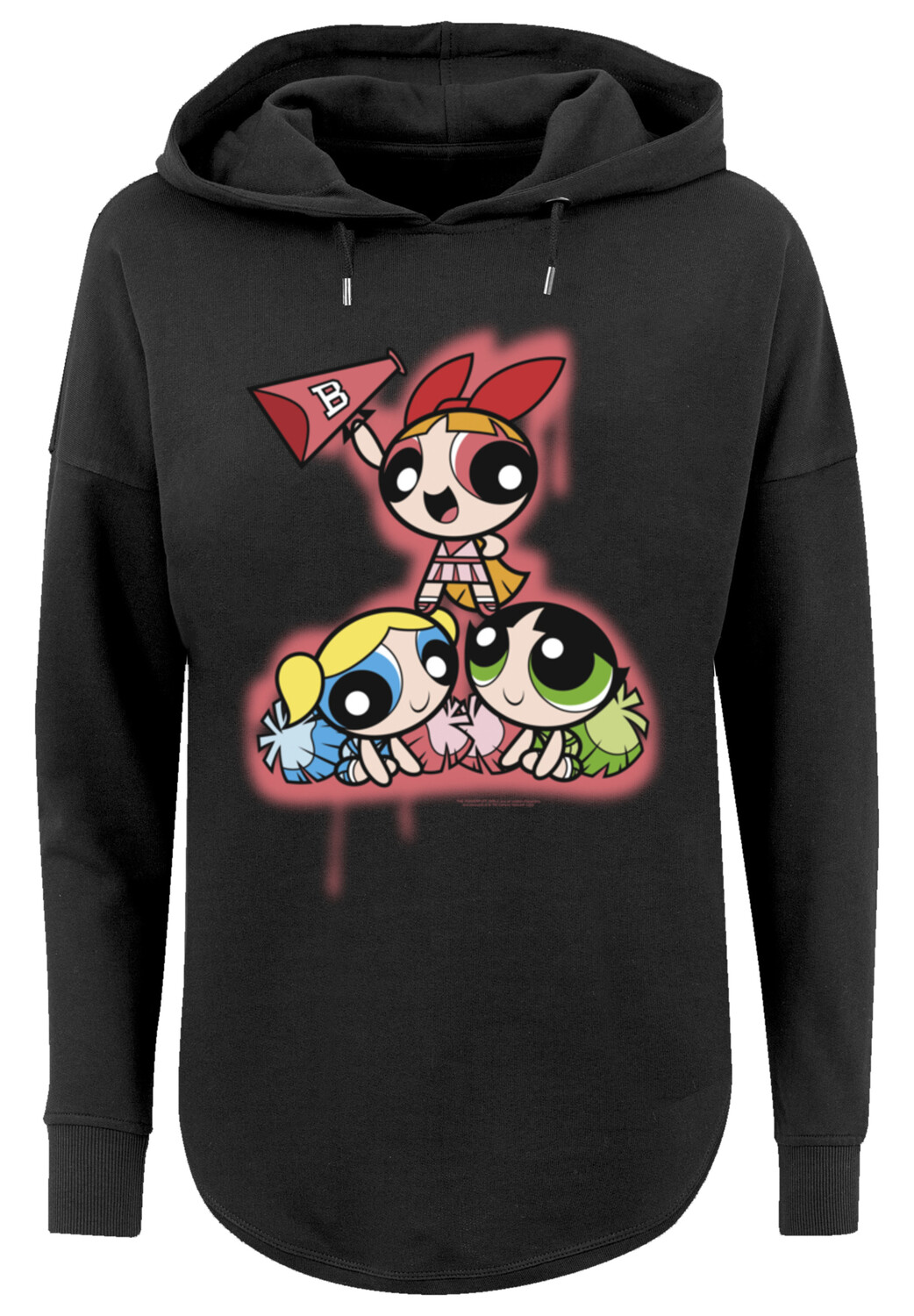 

Свитер F4NT4STIC Oversized Hoodie Powerpuff Girls Cheerleaders, черный