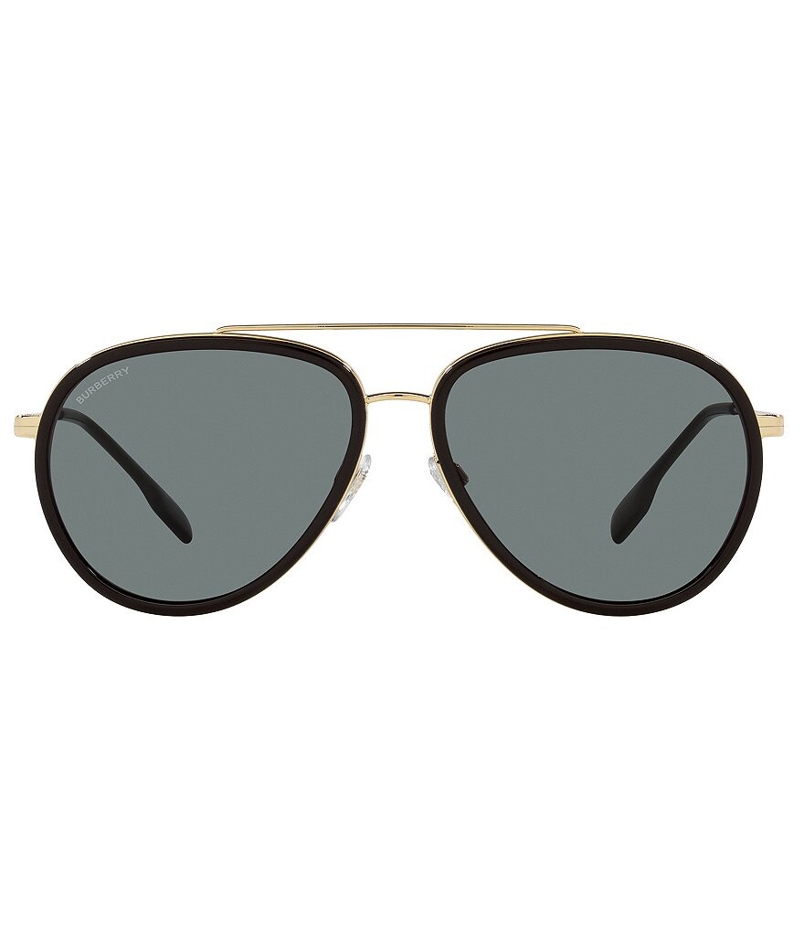 

Мужские солнцезащитные очки-пилоты Burberry BE3125 Oliver 59 мм, золотой