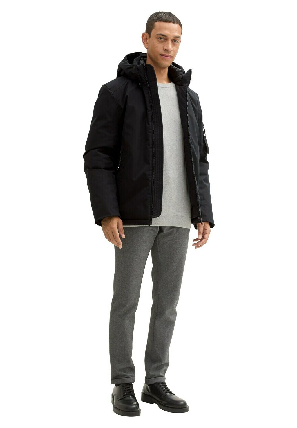 

Зимняя куртка ABNEHMBARER TOM TAILOR, черный