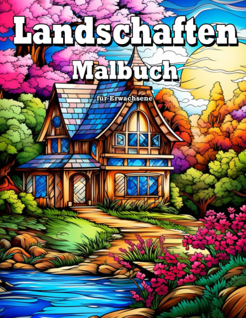 

Malbuch Erwachsene Landschaften: Entspannung und Stressabbau Mit Landschaften Häusern Natur Strand Tieren Blumen Und Mmehr (German Edition) (Independently published)