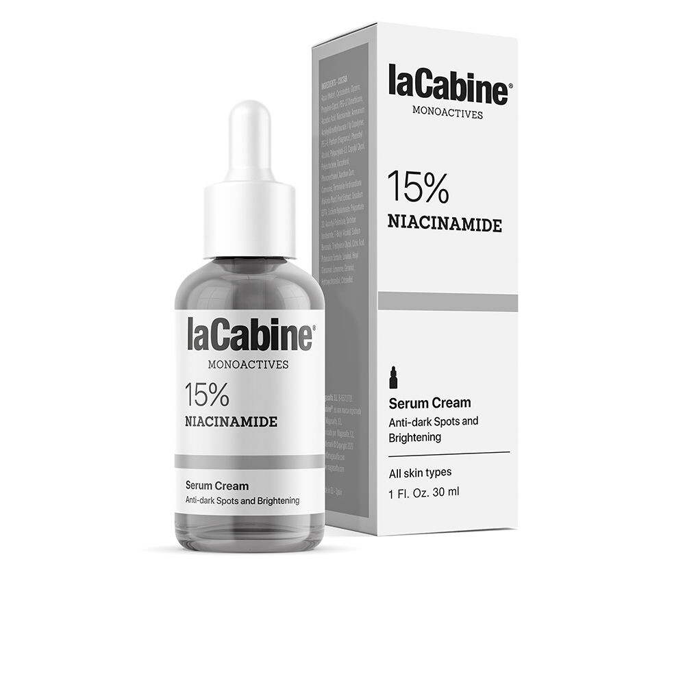 

Сыворотка против прыщей и черных точек Monoactives 15% niacinamida serum cream La cabine, 30 мл