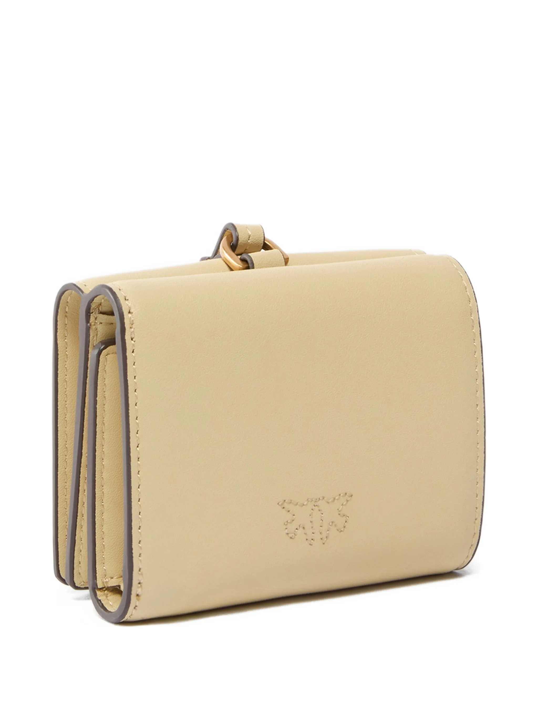 

Кожаный бумажник с логотипом Pinko, желтый