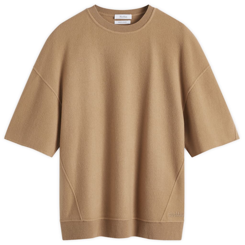 

Хэвен оверсайз футболка из кашемира Max Mara, коричневый