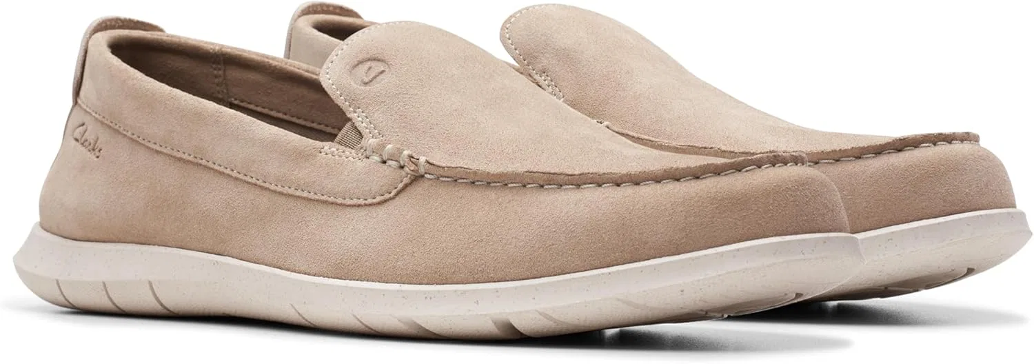 Мужские мокасины Clarks Flexway Step, Sand Suede — фото 2