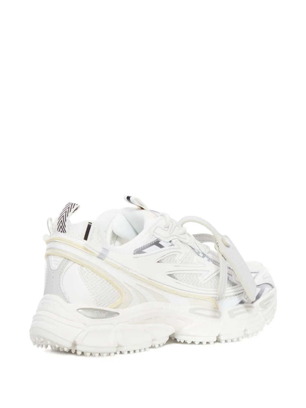 Кроссовки со шнуровкой и кожаной биркой OFF-WHITE, белый — фото 3