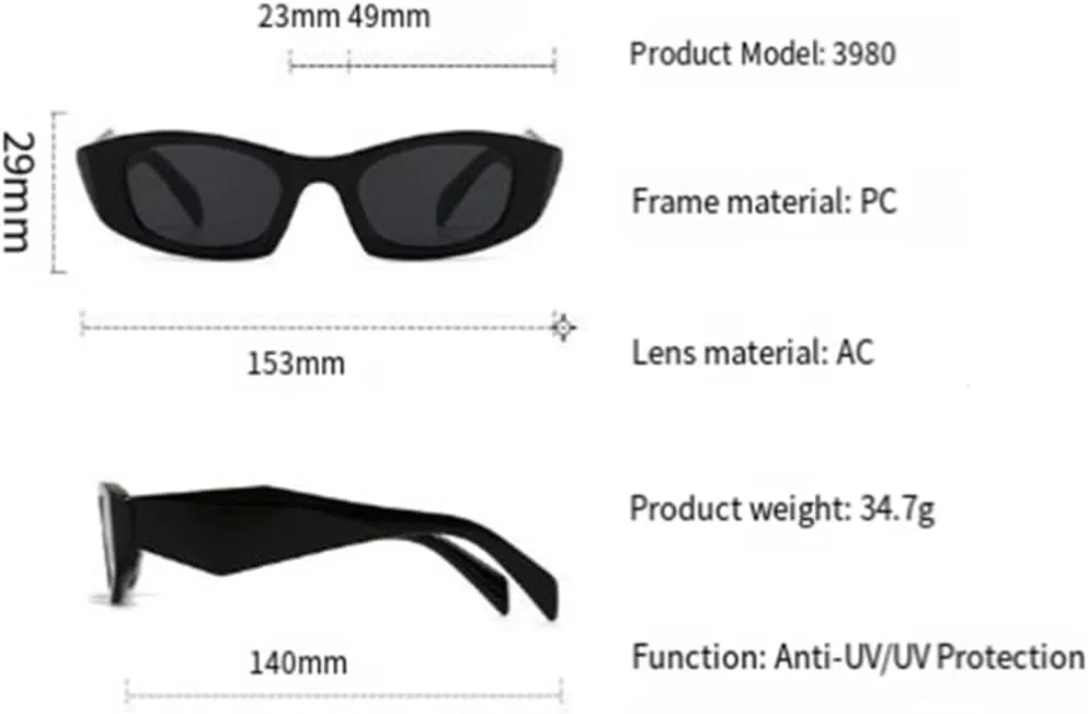 

Солнцезащитные очки с защитой UV400 | «Кошачий глаз», широкие дужки | для женщин и мужчин, для занятий спортом на открытом воздухе и вождения DSVIGF, Hawksbill-blue