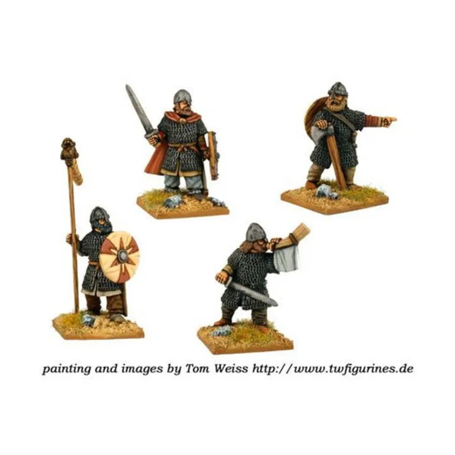 

Саксонское командование хускарлов/тегнов, Historical Miniatures - Dark Ages - Saxons (28mm) (Crusader Miniatures)