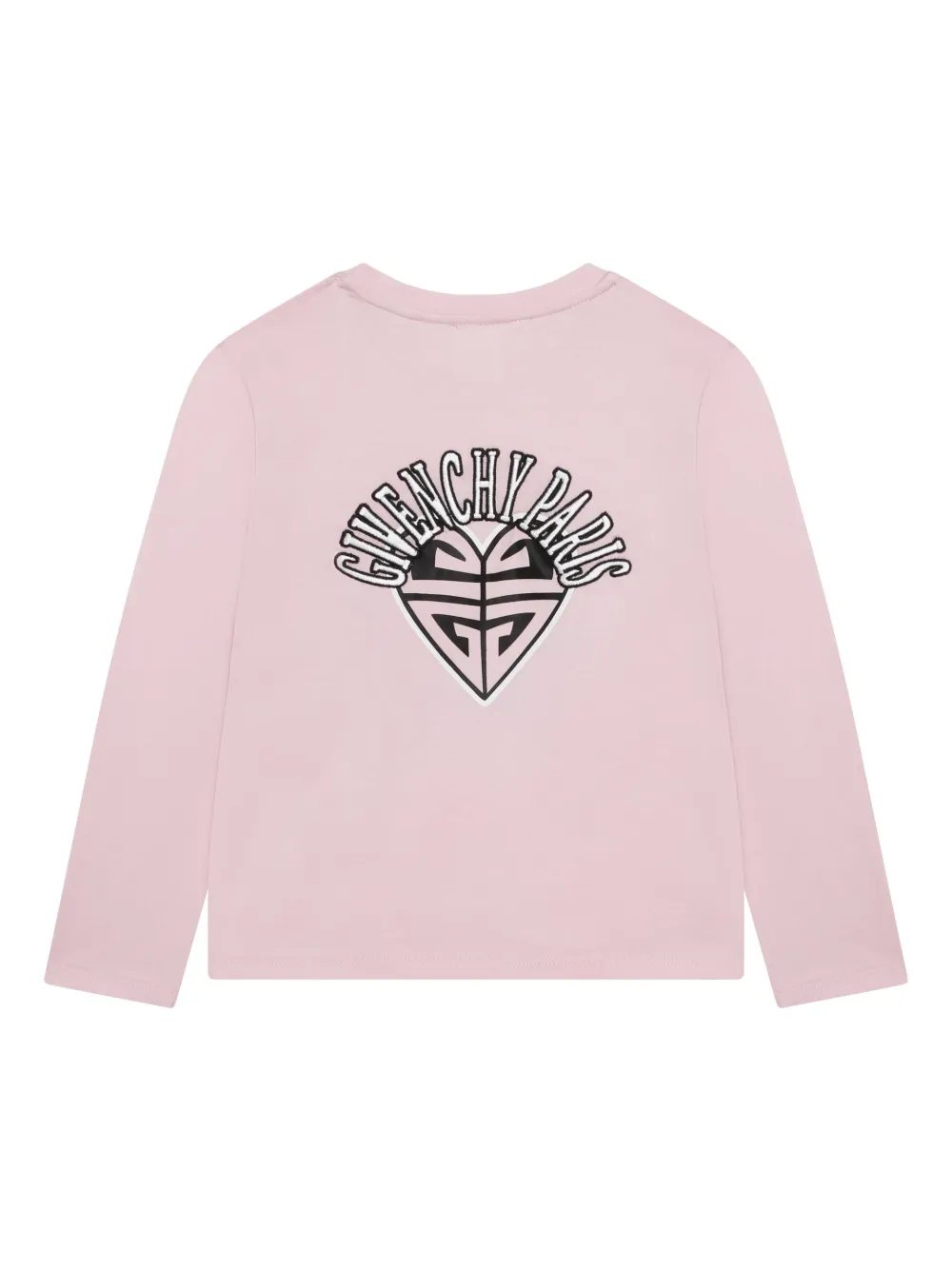 Футболка из органического хлопка с принтом Givenchy Kids, розовый — фото 2