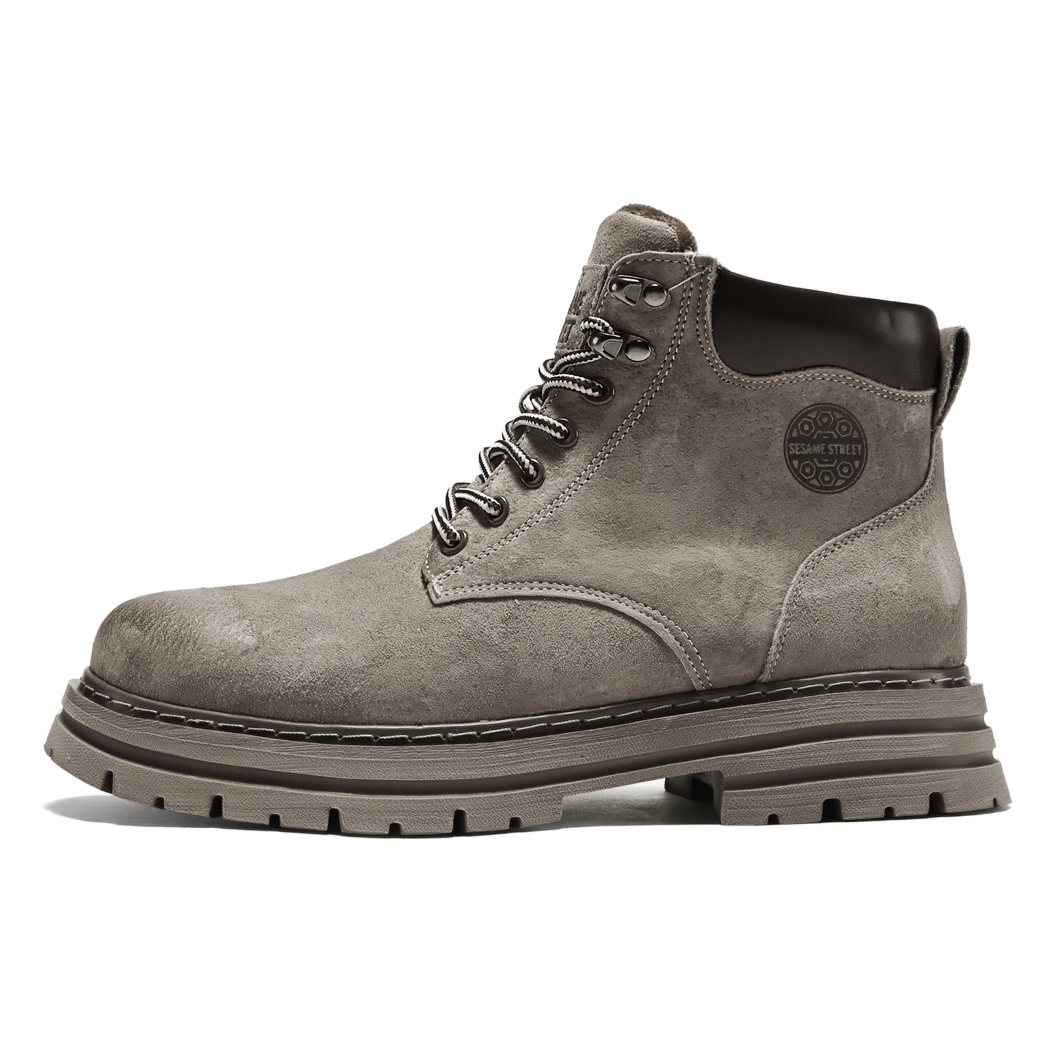 

Кожаные ботинки Martin Unisex SESAME STREET, хаки color [short plush style]