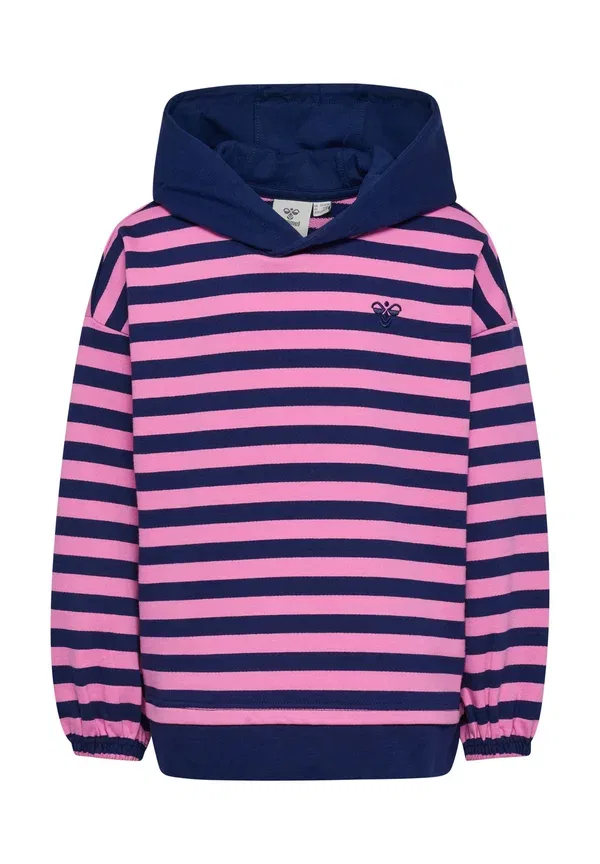 Толстовка Hummel Hmljr conelly boxy contrast hoodie, средневековый синий