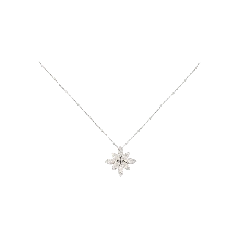 

Ожерелье ghirlanda luce di loto из белого золота 18 карат с белыми бриллиантами - 16698b PASQUALE BRUNI