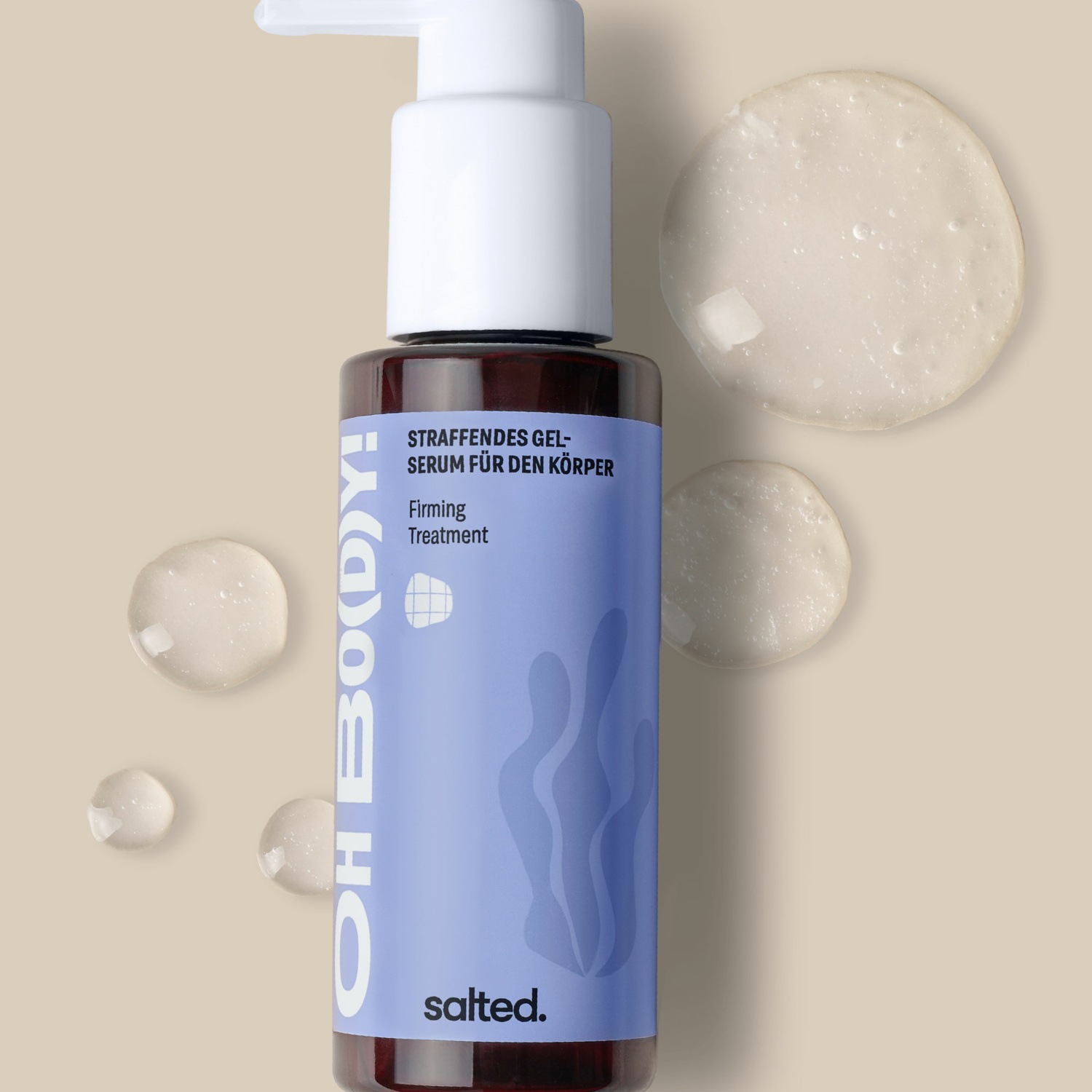 Гель для тела straffendes gel-serum für den körper ohne duft Salted, объем transparent - 100 мл — фото 4