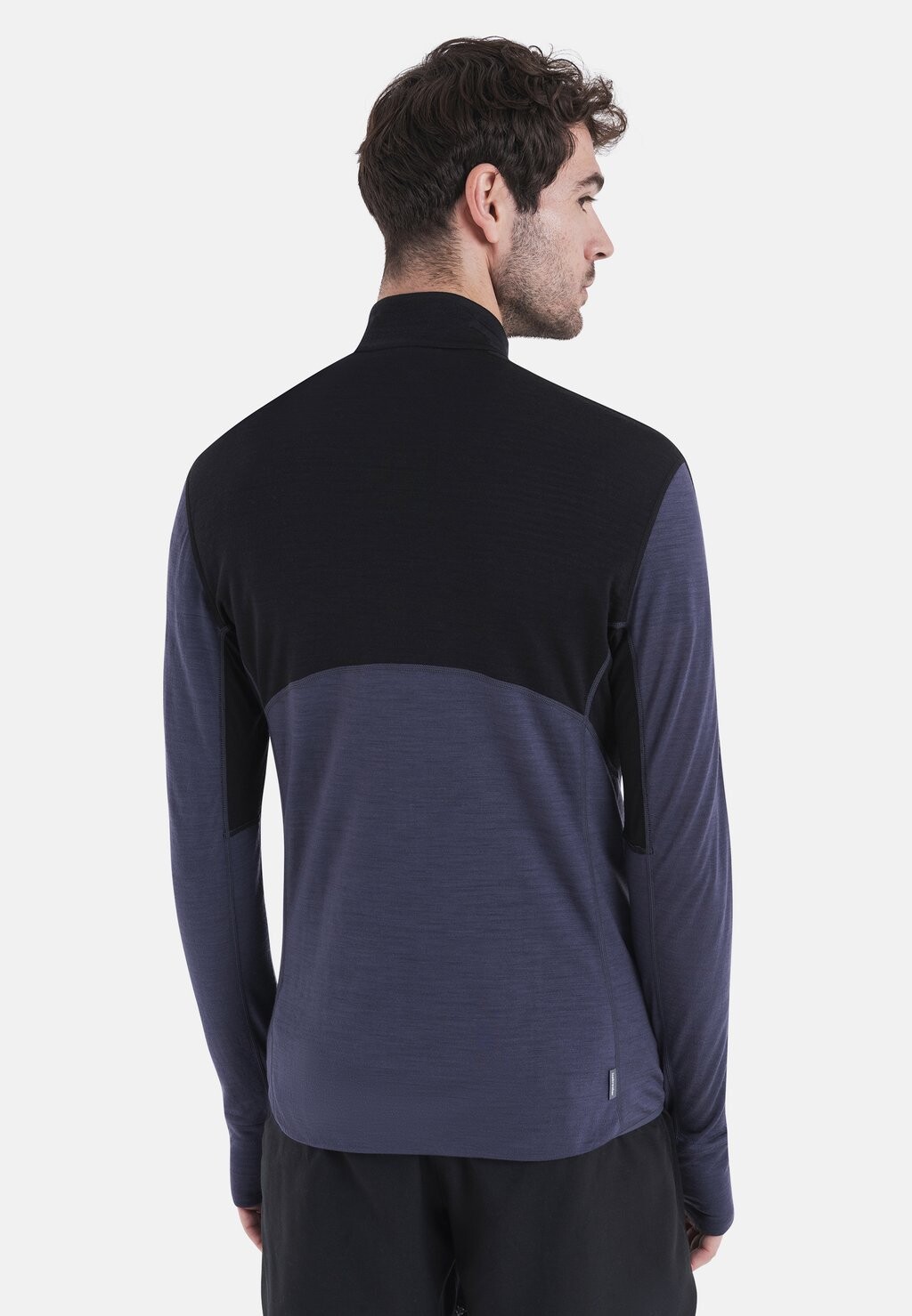

Толстовка Natural Mid Weight Realfleece Descender Half Zip Icebreaker, черный