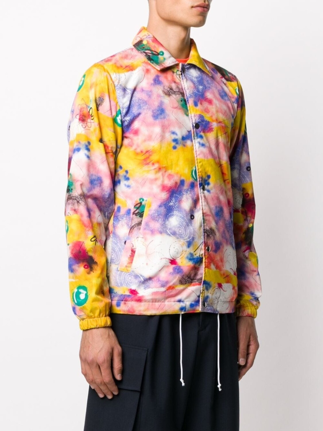 Comme Des Garçons Shirt куртка с графичным принтом, розовый — фото 3