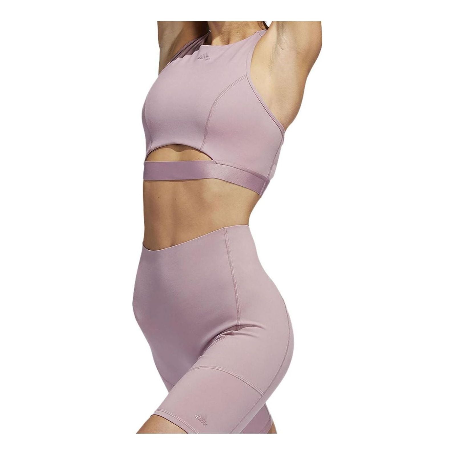 Бюстгальтер (WMNS) adidas CoreFlow Medium-Support Bra 'Purple' — фото 3