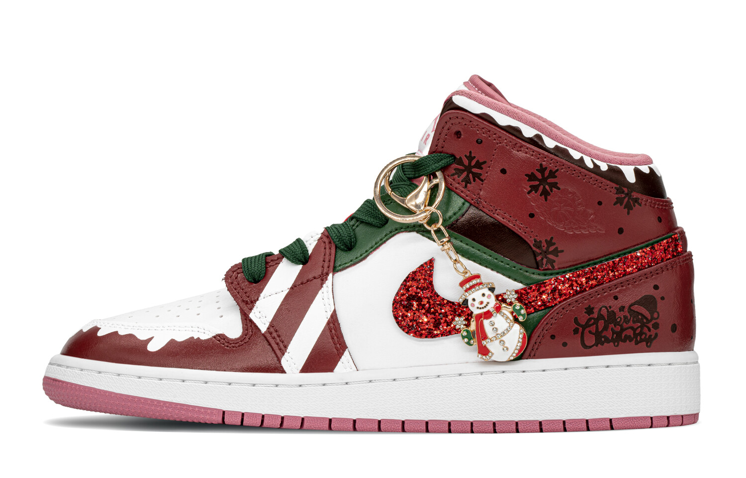 

Jordan Air Jordan 1 винтажные баскетбольные кроссовки женские, Red/Green