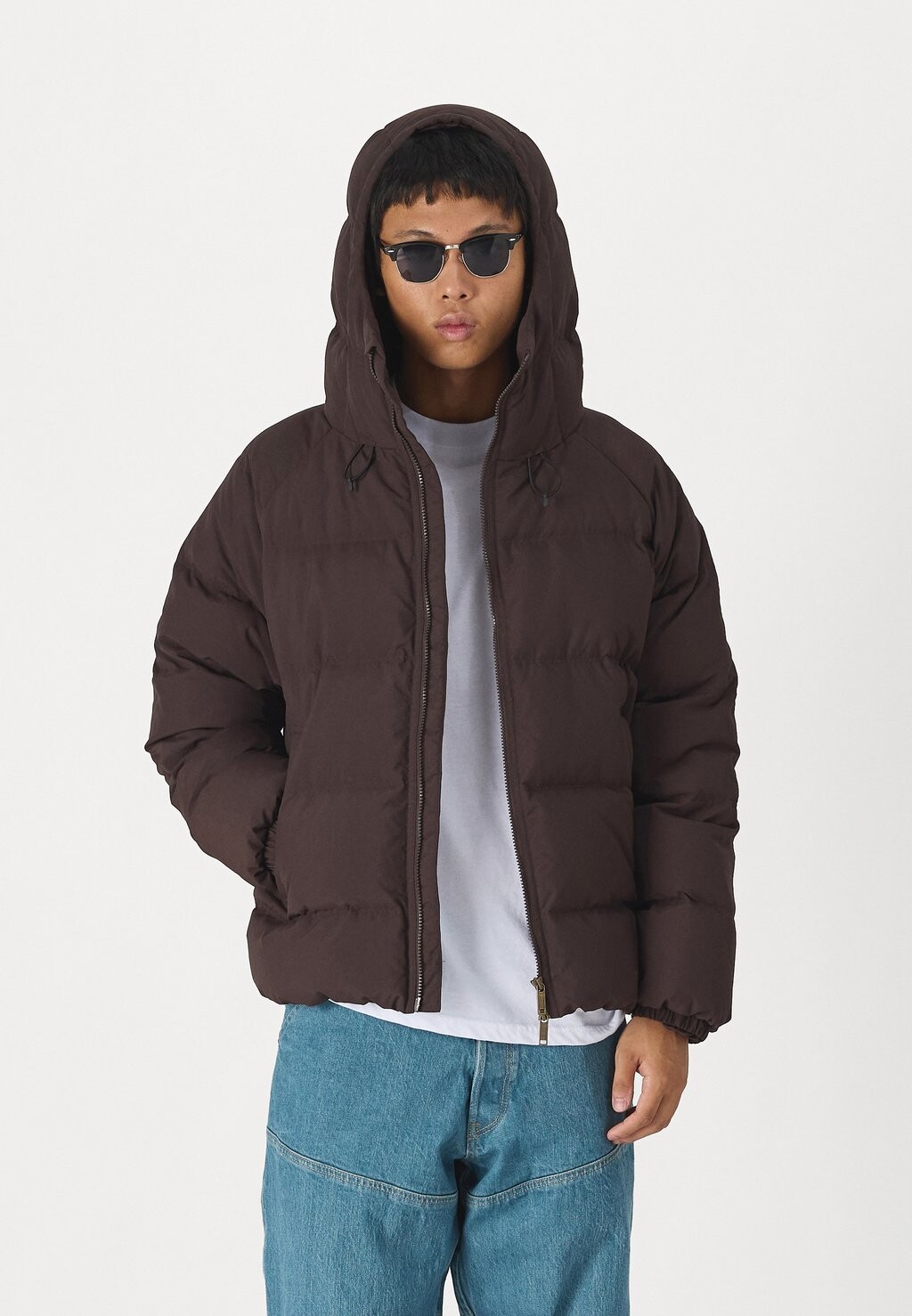 

Пуховик SLHPATRICK REDOWN PUFFER Selected Homme, темно-коричневый