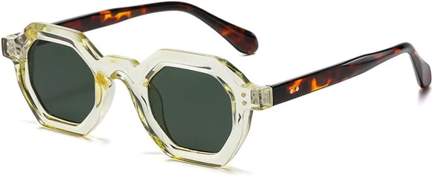 

Женские солнцезащитные очки Small Polygon в стиле ретро с заклепками, мужские солнцезащитные очки UV400 для занятий спортом на открытом воздухе HCPIHF, 13