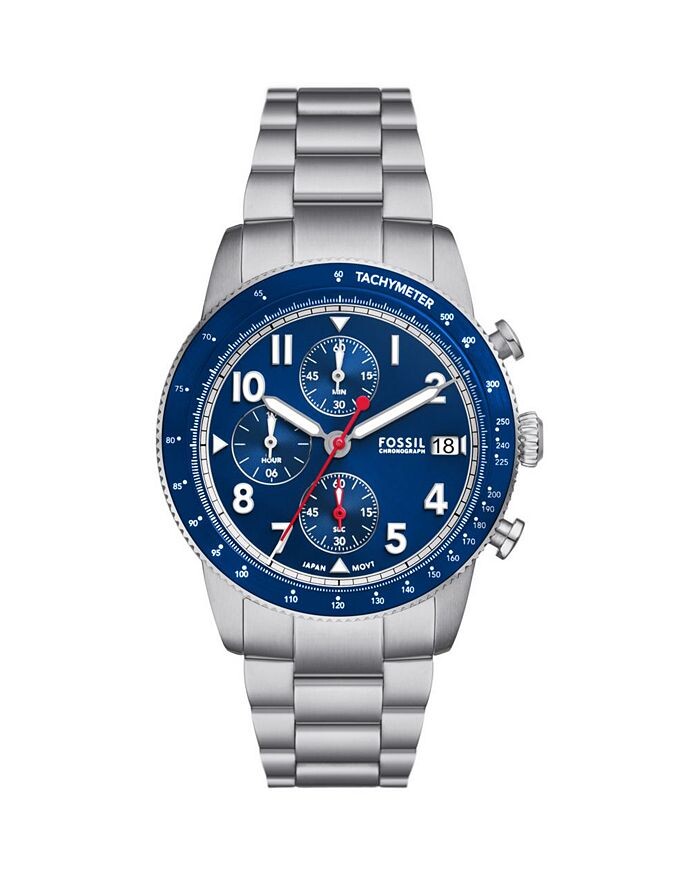 

Часы Fossil Sport Tourer, 42 мм, синий