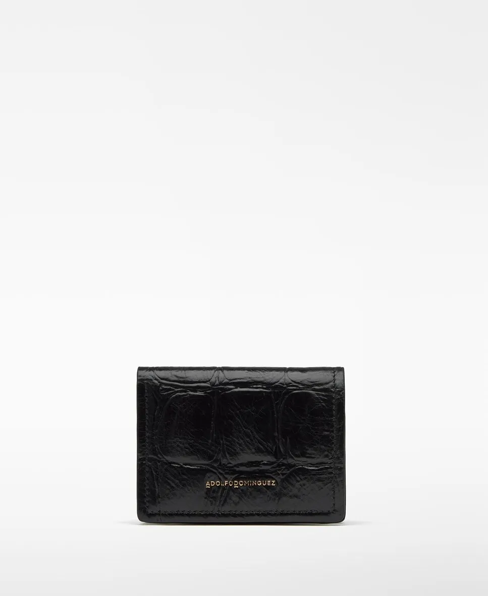 

Женский кожаный кошелек Mica Adolfo Dominguez, черный