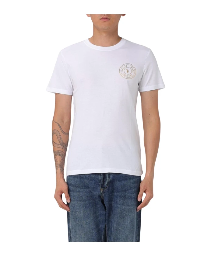 

Футболка с логотипом Versace Jeans Couture, белый