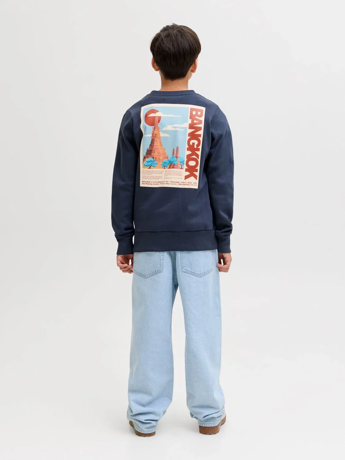 Свитшот базовый JACK & JONES Junior, outer space — фото 4