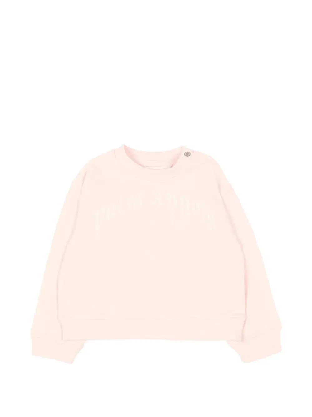 Свитшот с логотипом Palm Angels Kids, розовый