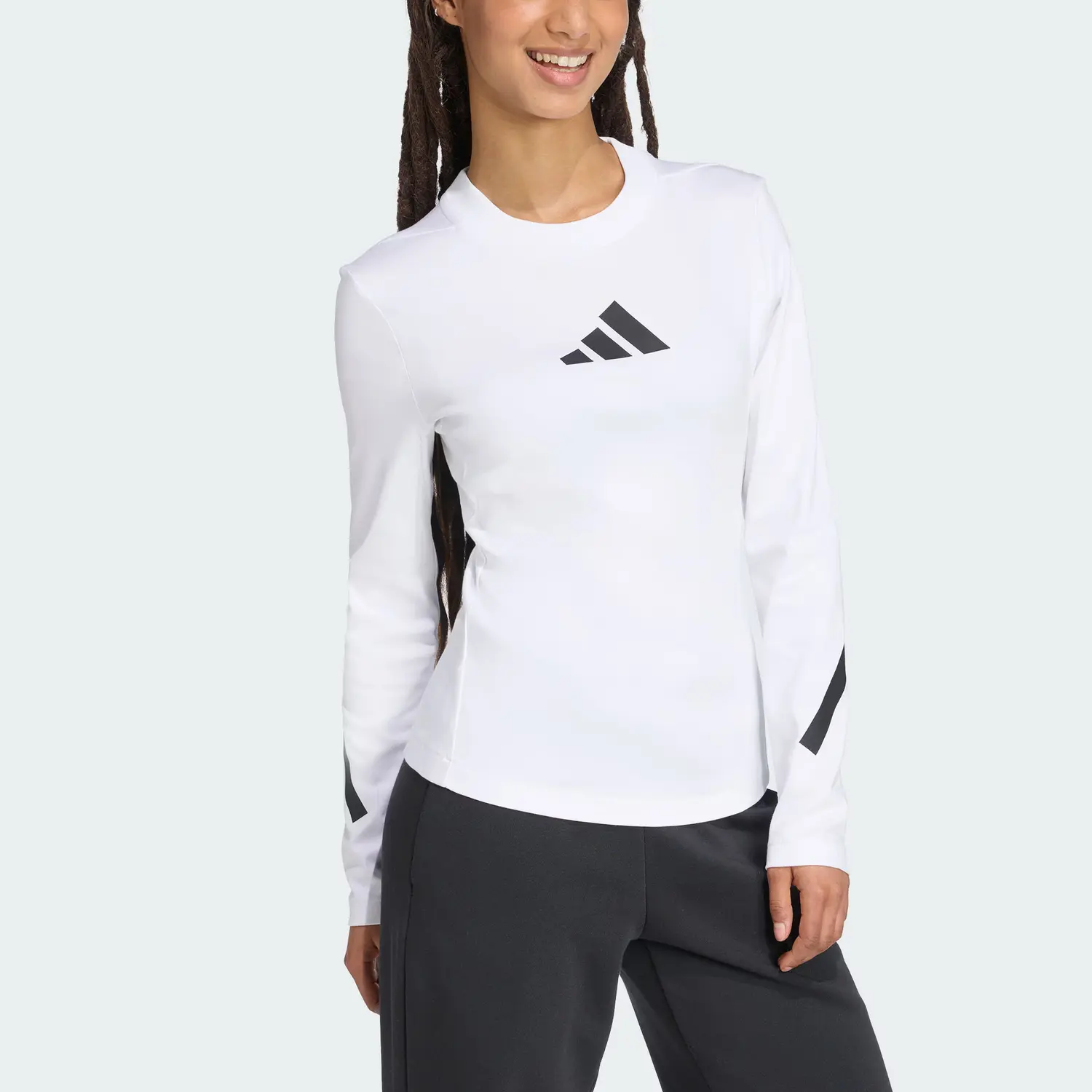 Футболка True Healing Series женская Adidas, белый/черный — фото 2