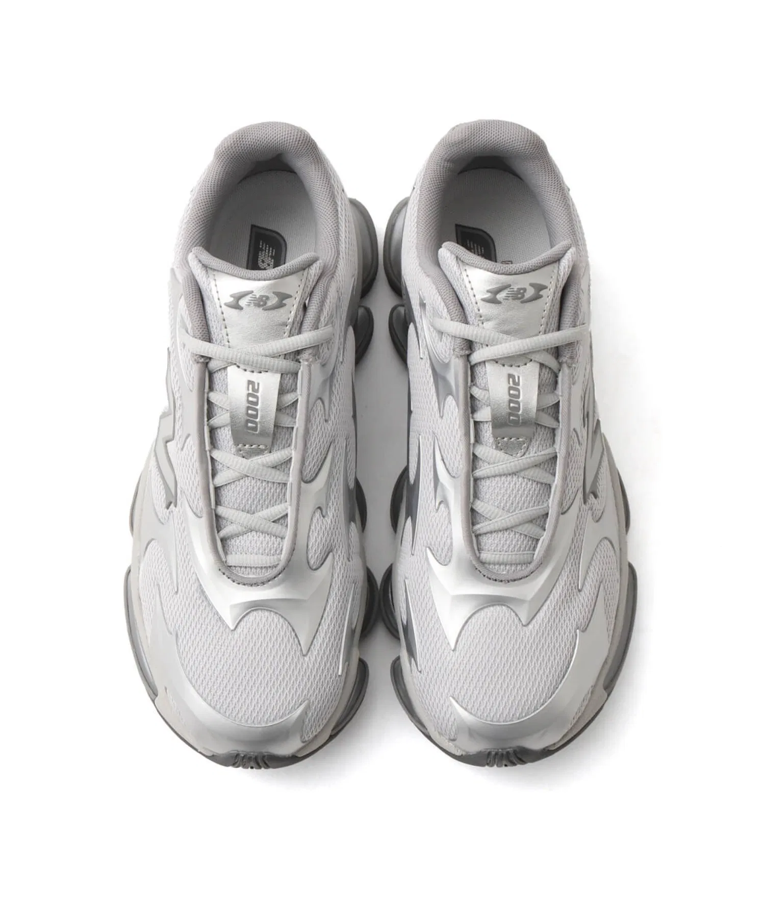 Унисекс кроссовки из синтетической кожи и сетки New Balance U20005UW серебряные — фото 2