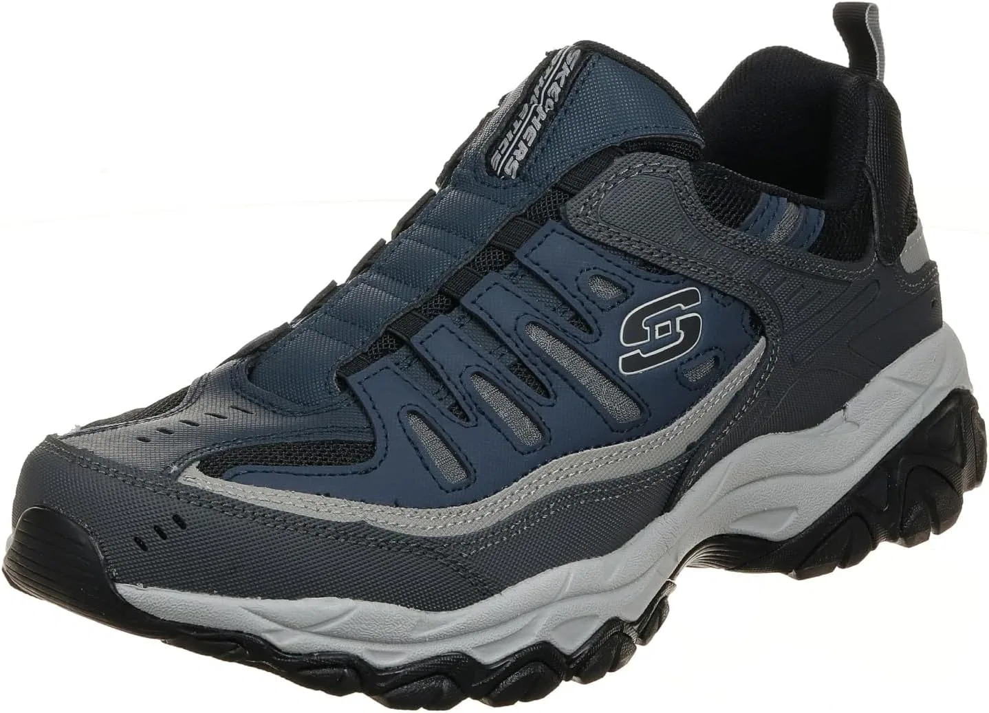 Мужские лоферы Skechers Afterburn, размер M, модель Wonted, Navy Grey