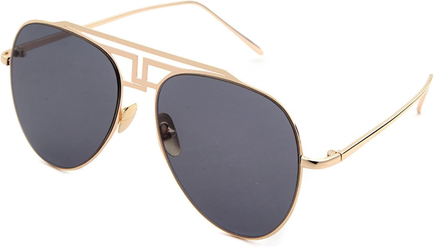 

Мужские и женские солнцезащитные очки-пилот в металлической оправе, квадратной форме с полой рамкой, для активного отдыха и вождения, модные винтажные очки WNCKSQ, C1 Gold