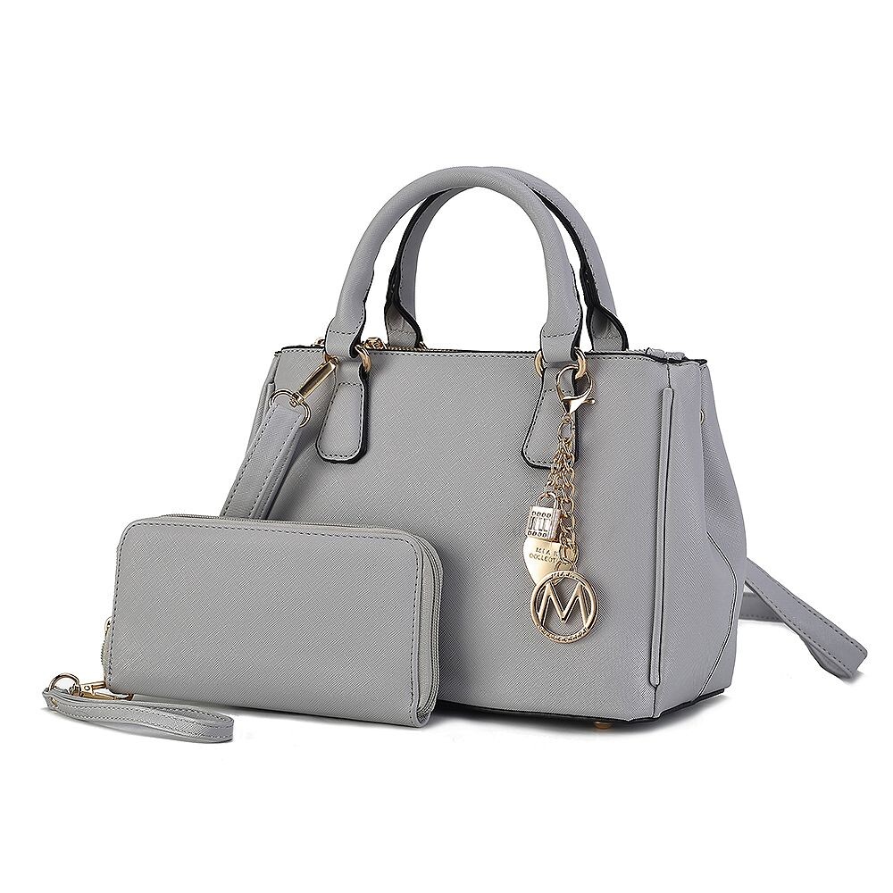 

Женская сумка-саквояж из веганской кожи MKF Collection Ruth от Mia K, цвет Light Grey