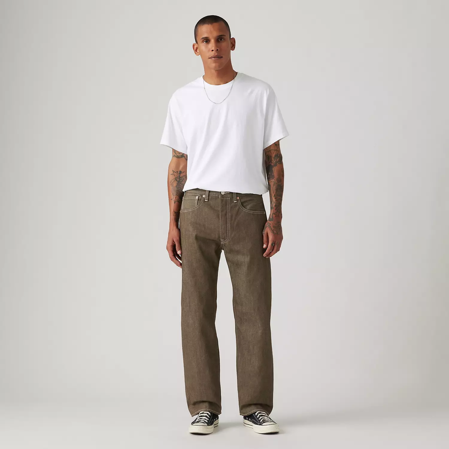 501 Original Shrink-to-Fit мужские джинсы Levi's, цвет Dark Brown - Brown — фото 2