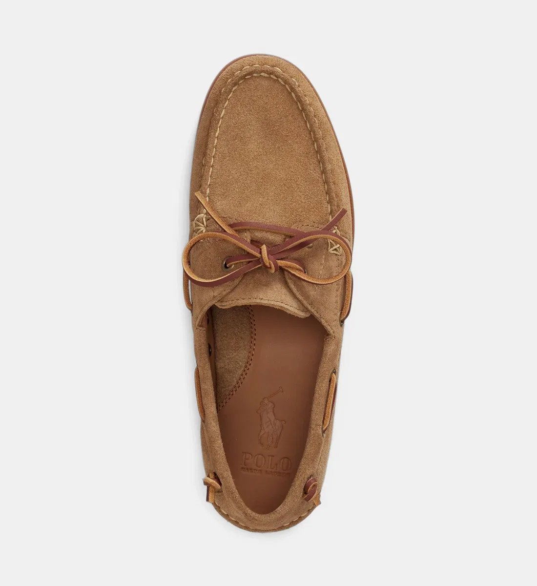 Фирменные туфли-лодочки POLO RALPH LAUREN, коричневый — фото 4