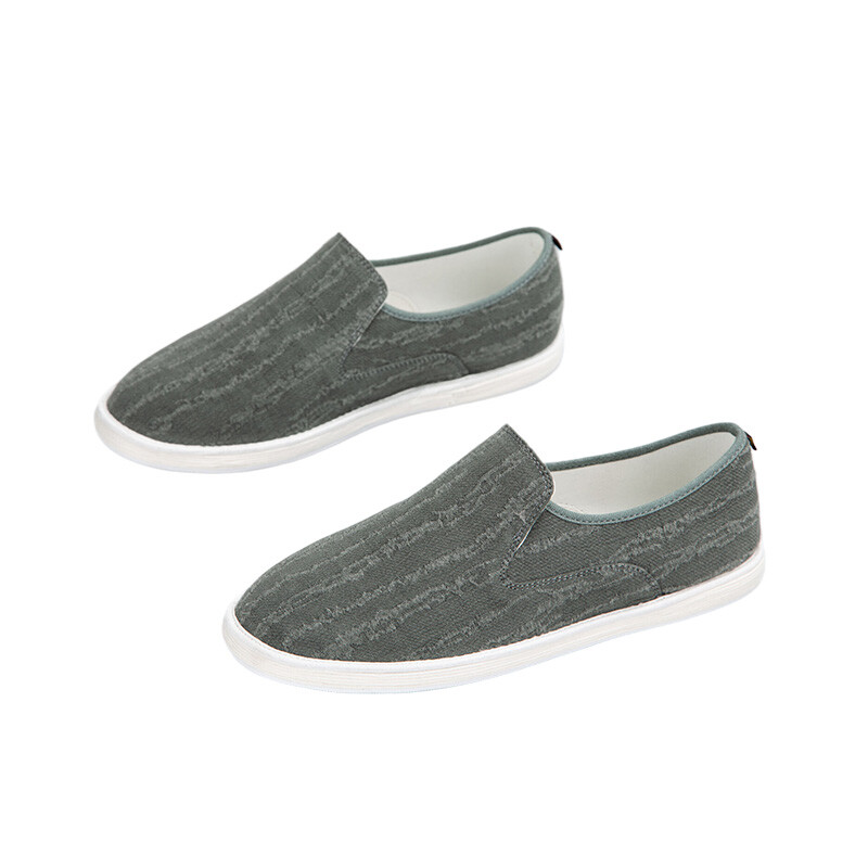 Туфли Men"s Casual Men Low-Top Gray Green Bian Fumao — фото 2