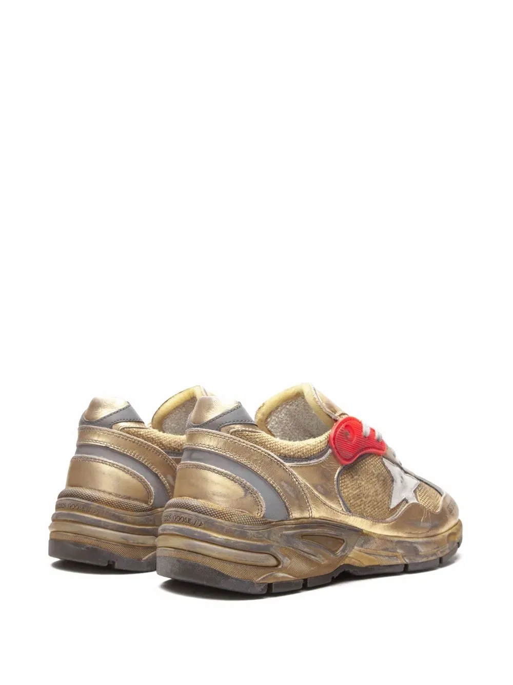 Кроссовки Running dad net Golden Goose, золото — фото 3