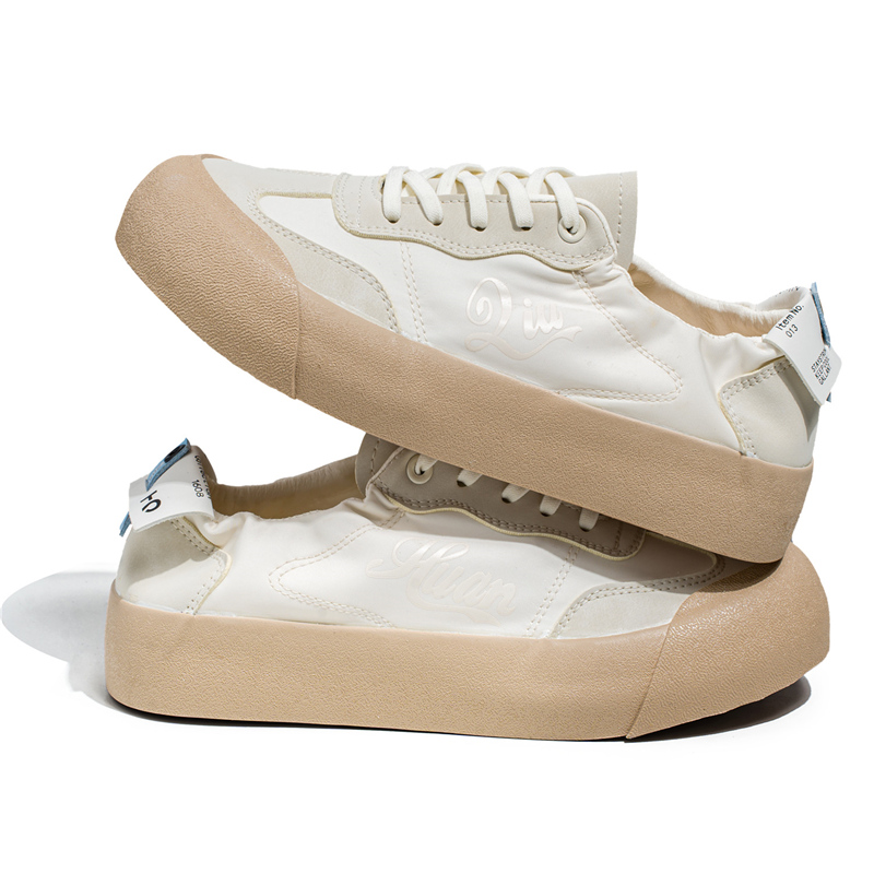 

Повседневные мужские туфли HUANQIU с увеличенной высотой, устойчивые к истиранию, легкие, дышащие, противоскользящие, низкие, бежевые