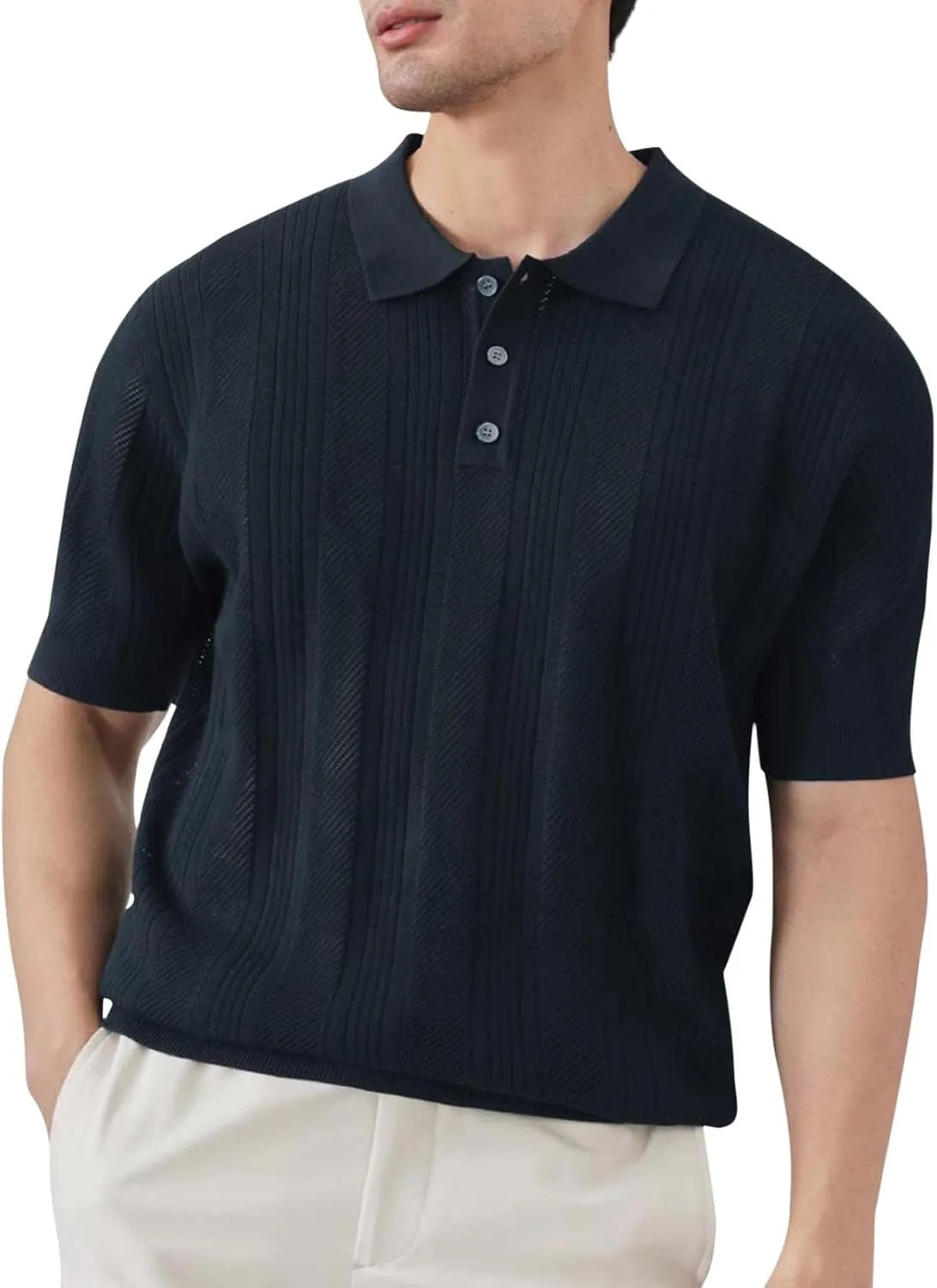 

Текстурированная поло Slim Fit с коротким рукавом