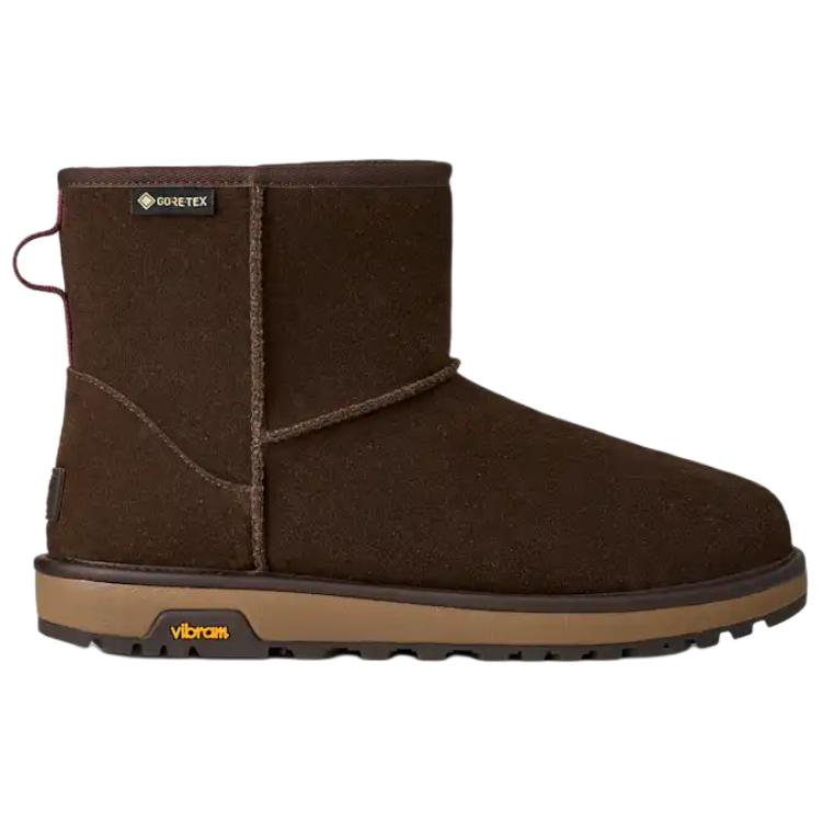 UGG Классические мини GTX термо водонепроницаемые короткие снежные ботинки мужские dark brown — фото 3