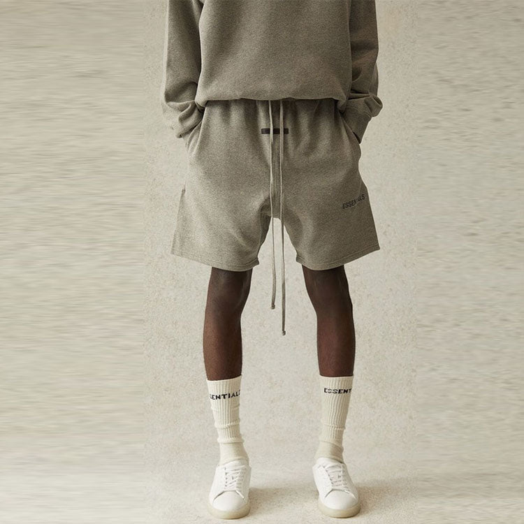 Спортивные шорты Fear of God Essentials FW21 Sweatshort Dark Heather Oatmeal — фото 4