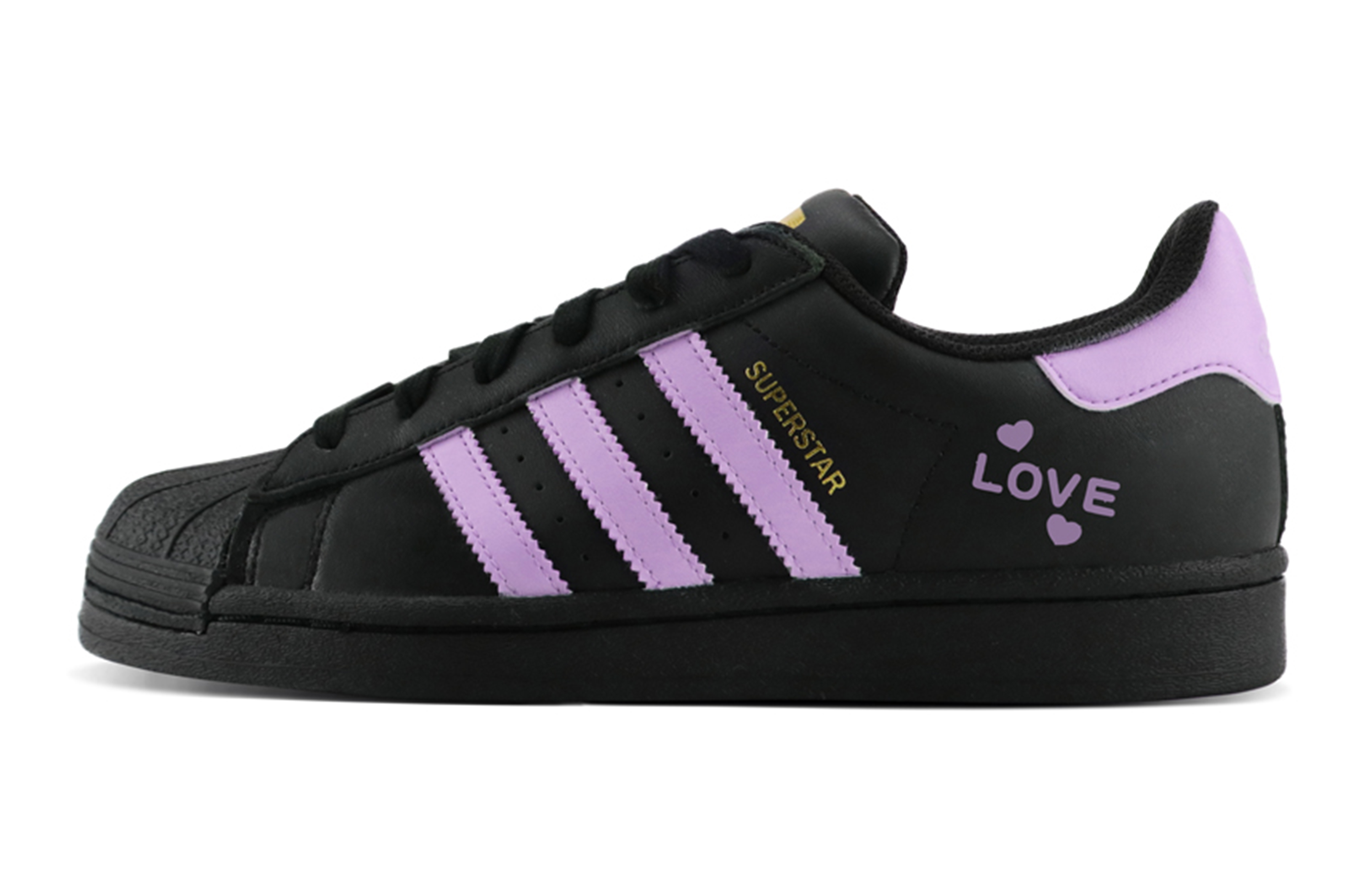 

Кроссовки adidas originals Superstar Skateboarding Shoes Unisex Low-top Black/purple, фиолетовый