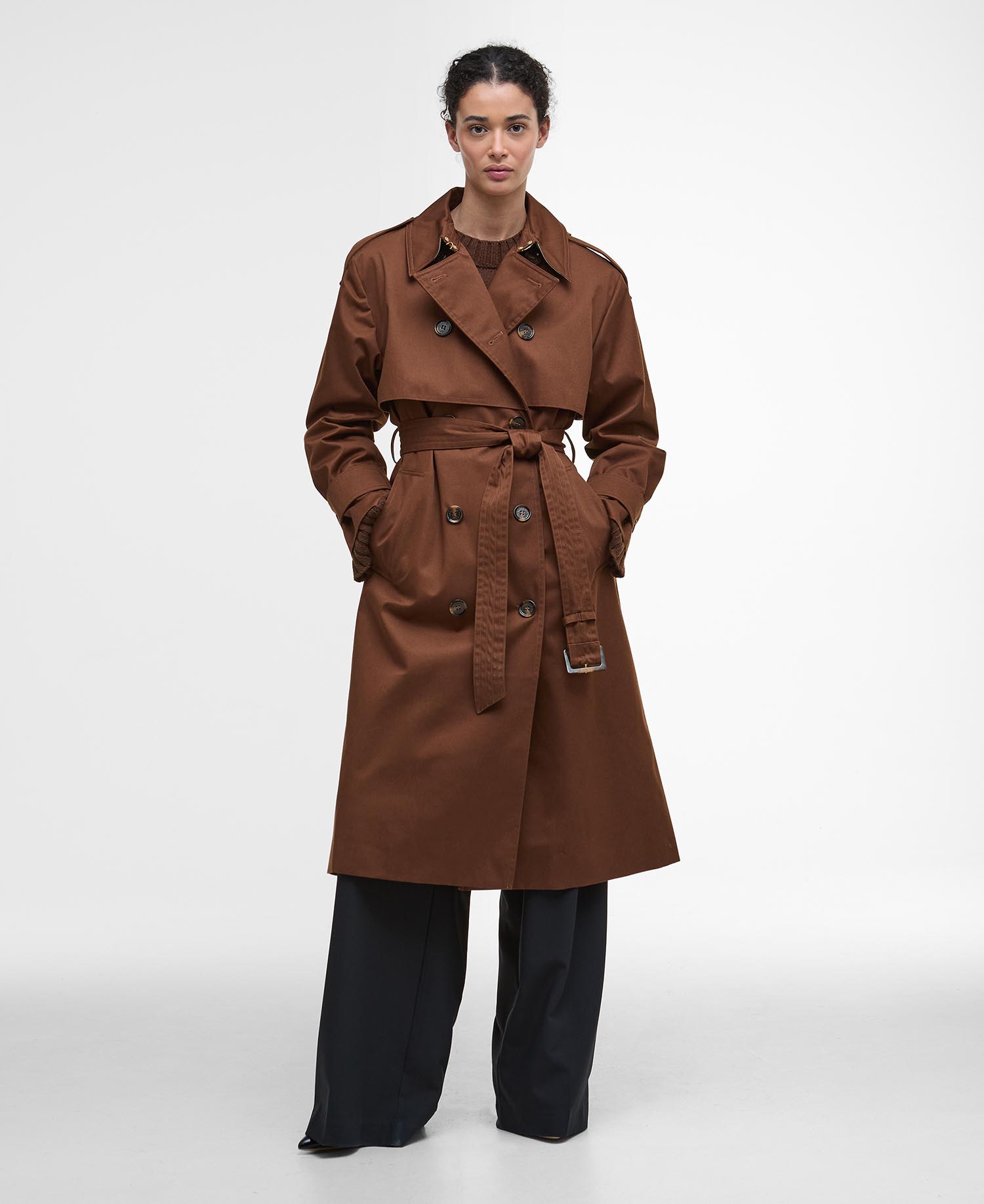 

Тренчкот Barbour Aoife Showerproof, Vicuna/Hessian Tartan