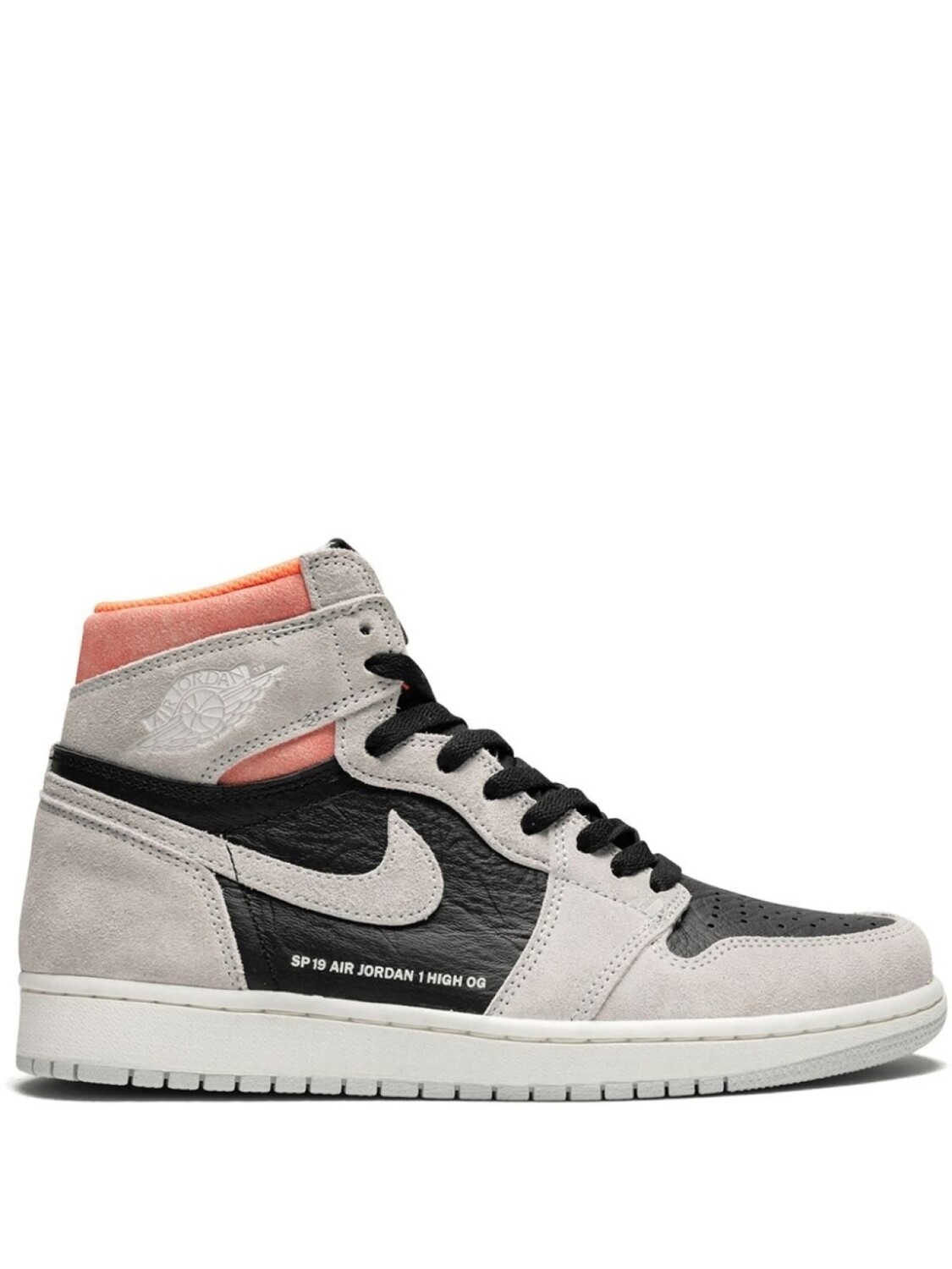

Кроссовки Jordan Air Jordan 1 Retro High OG, серый/черный/розовый