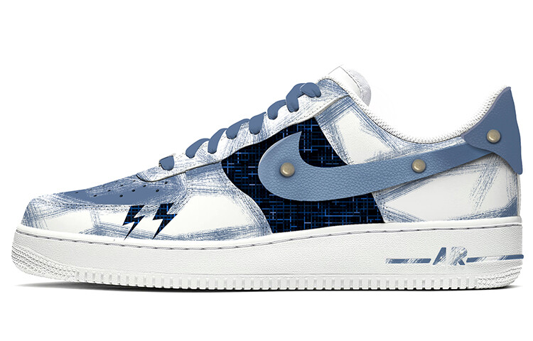 

Кроссовки Nike Air Force 1 Skateboard Shoes Unisex Low-Top Blue Black White