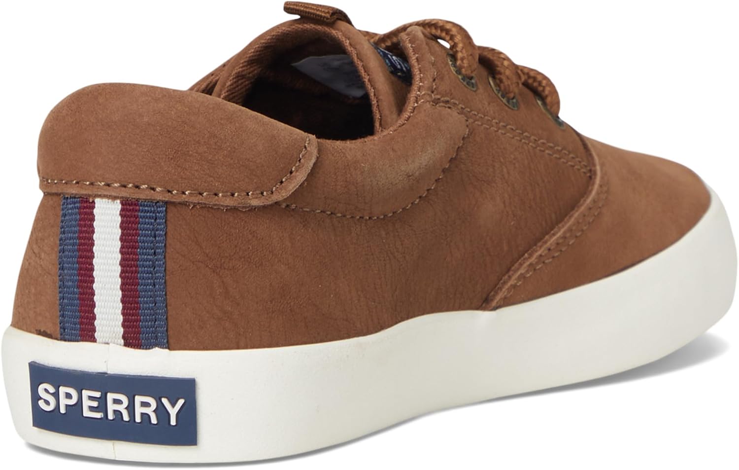 Мужские повседневные кроссовки Sperry Spinnaker для мальчиков - моющиеся кожа/ткань, комфортная подошва с эффектом памяти, резиновая подошва, не оставляющая следов, Tan 1 — фото 3