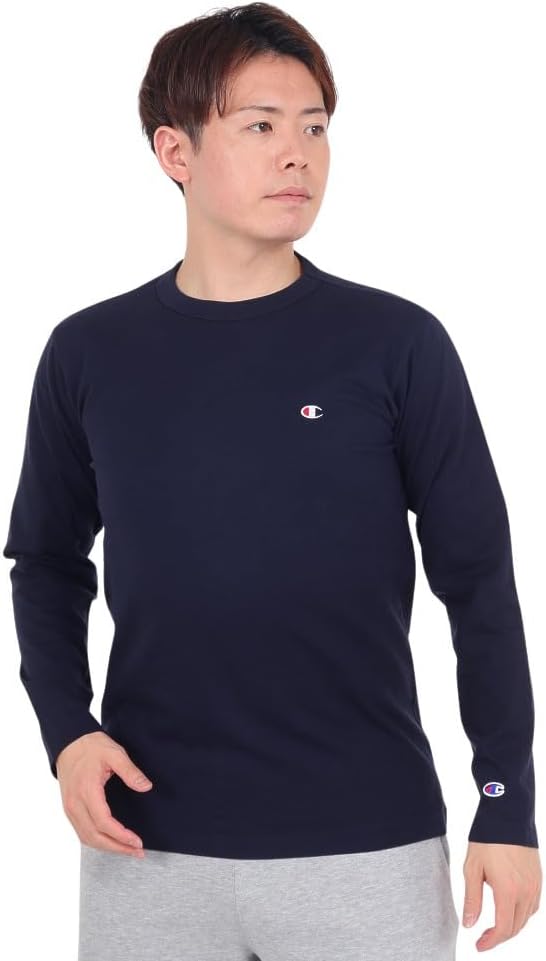 

Футболка с длинным рукавом Champion Long Sleeve T-SH Casual Long Sleeve T-Shirt (c3y428-010), темно-синий