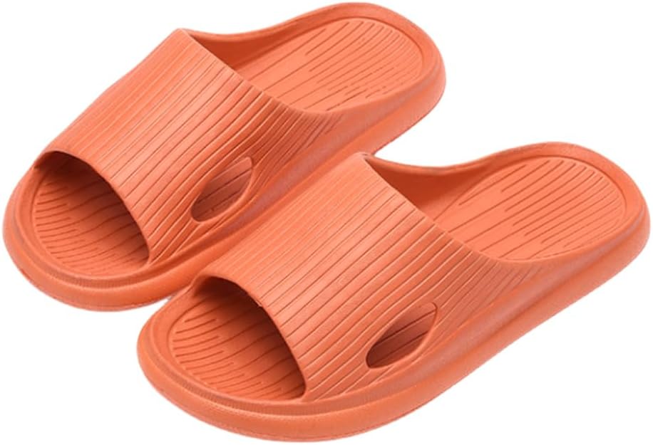 

Душевые тапочки Cliont для женщин и мужчин, шлепанцы для душа, для бассейна, нескользящие, для ванной, летние пляжные обувь, оранжевый