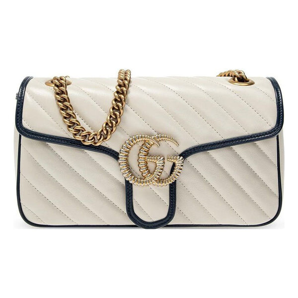 

Сумка marmont series bag pack small white Gucci, белый