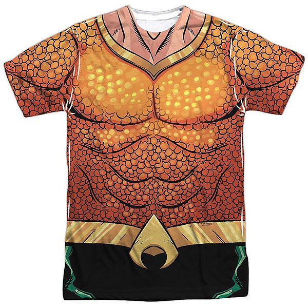 

Футболка adult poly crew с принтом justice league of america aquaman rebirth uniform Licensed Character